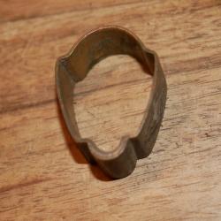 Embouchoir décoré de carabine ancienne avec canal de baguette