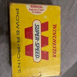 Boîte incomplète de cartouches WINCHESTER SUPER SPEED POWER POINT calibre 375 H&H magnum 16 pièces