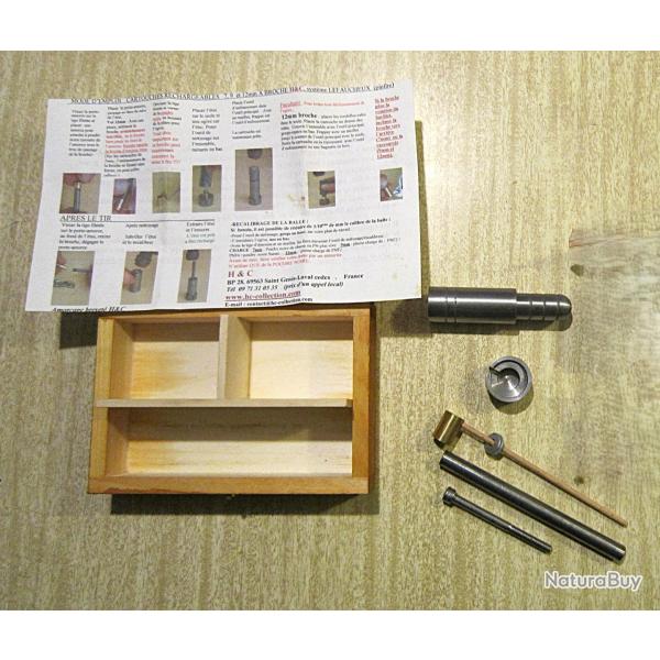 kit de rechargement H&C neuf pour 12mm Broche