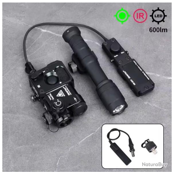 Tactique Zenitco Perst 4 PERST-4 point vert IR visée GEN.3.0 + Led 600 lumen