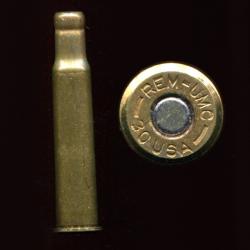 .30 USA (alias .30-40 Krag) - à blanc avec beau marquage : REM-UMC  30 USA - peu courant