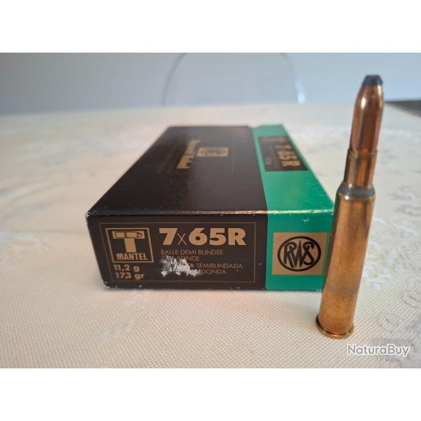 BALLES RWS 7X65 R T MANTEL