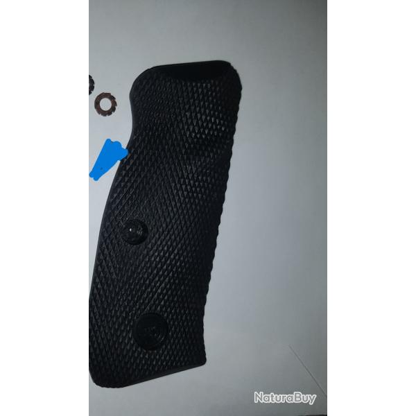 plaquette DROITE d'origine caoutchouc rigide CZ75, 85, Shadow SP01