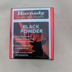 Balles ronde poudre noire Hornady cal.50