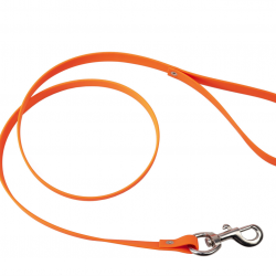 Laisse biothane Januel orange - 1.20mx19 mm