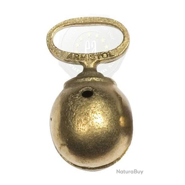 GRELOT BRONZE ARMISTOL EN ALLIAGE BRONZE, MONOBLOC Ø 25MM