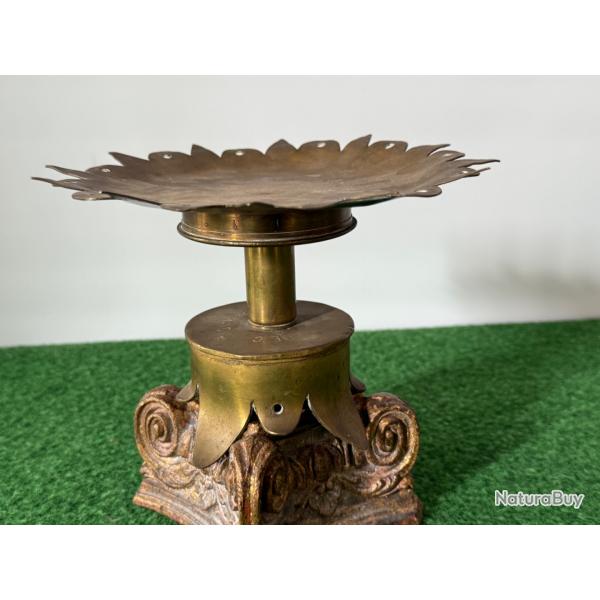 COUPE A FRUIT DESSUS DE TABLE  FAITE AVEC UN OBUS  DE 75  1914 /1918