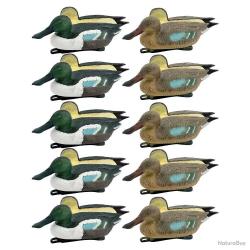 Pack 5 souchets mâles et 5 femelles moussés