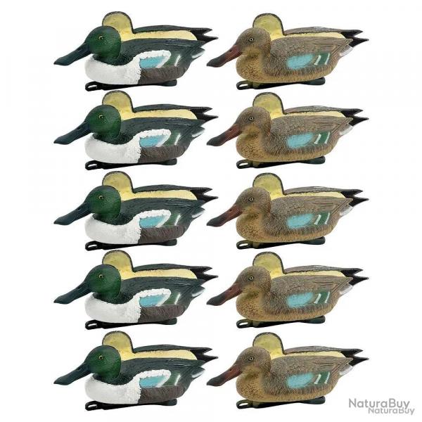 Pack 5 souchets mâles et 5 femelles moussés
