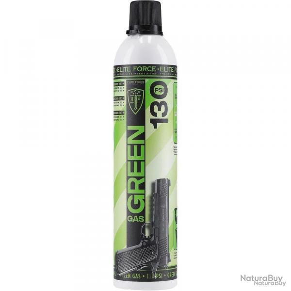 Bombe de gaz green 130PSI pour répliques GBB buse inox 600ml