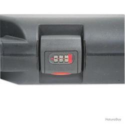 Mallette pvc carabine 2 clips 2 verrous 3 chiffres 125x29x11cm
