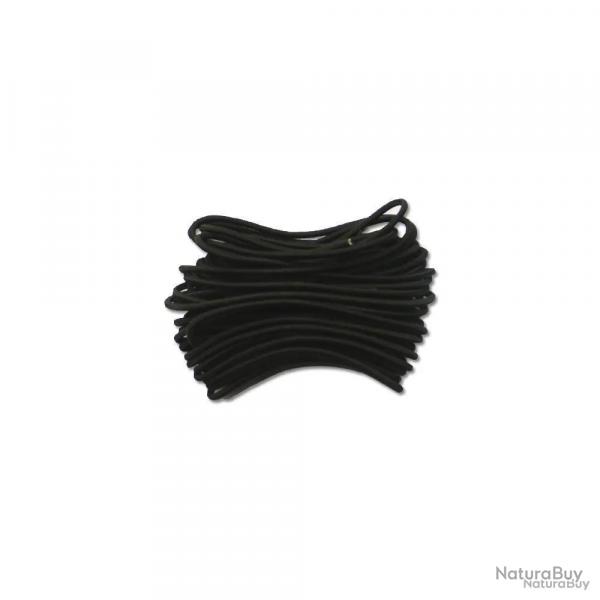 Corde élastique noire Diam. 2.5mm bobine de 10 m