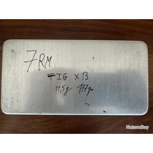 cartouches mtalliques pour tir carabine, cal. 7RM, RWS TIG