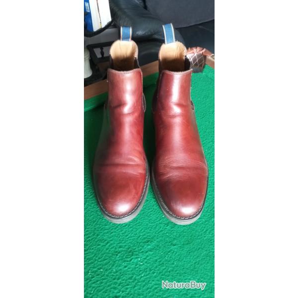 Paire de bottines T44 cuir marque Gant