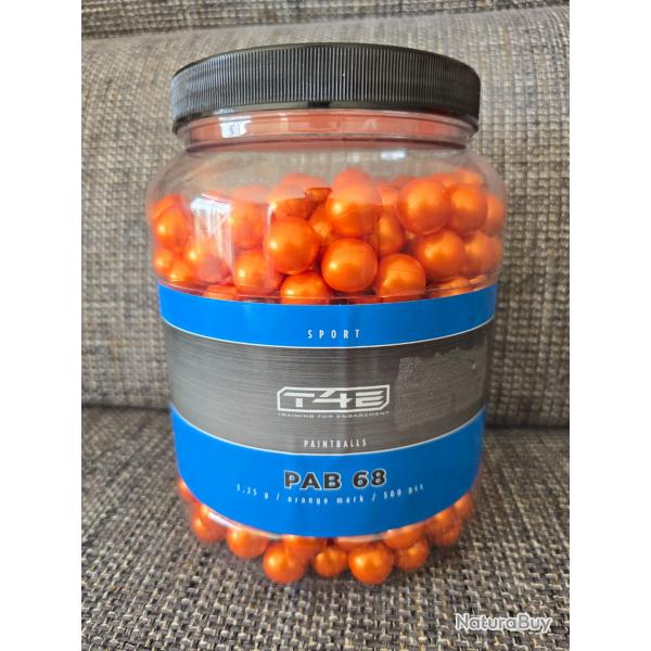 Balles 0.68 BILLES PEINTURE MARKINGBALL PAB68 T4E SPORT UMAREX ORANGE BOITE X500