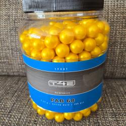 Balles 0.68 BILLES PEINTURE MARKINGBALL PAB68 T4E SPORT UMAREX JAUNE BOITE X500
