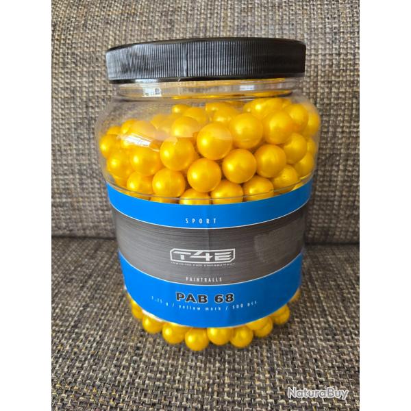 Balles 0.68 BILLES PEINTURE MARKINGBALL PAB68 T4E SPORT UMAREX JAUNE BOITE X500