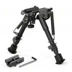 1 sans prix de réserve - Bipied en aluminium à fixation Picatinny / Grenadière - 15 à 23cm