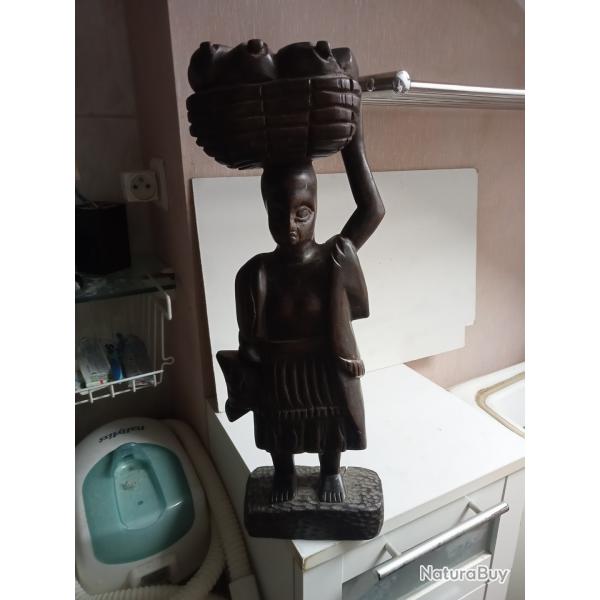 statuette en bois art africain hauteur 44 cm 19me