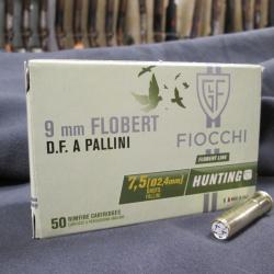 50 cartouches 9mm FLOBERT pb de 7.5 de FIOCCHI