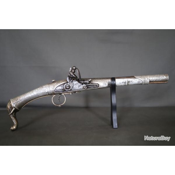 Pistolet  systme (dague cache) oriental - Inde ou rgions limitrophes, 19me sicle