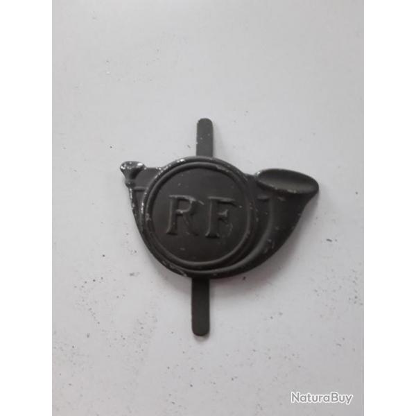 COCARDE MÉTALLIQUE POUR CASQUE ADRIAN,MODELE CHASSEURS À PIEDS