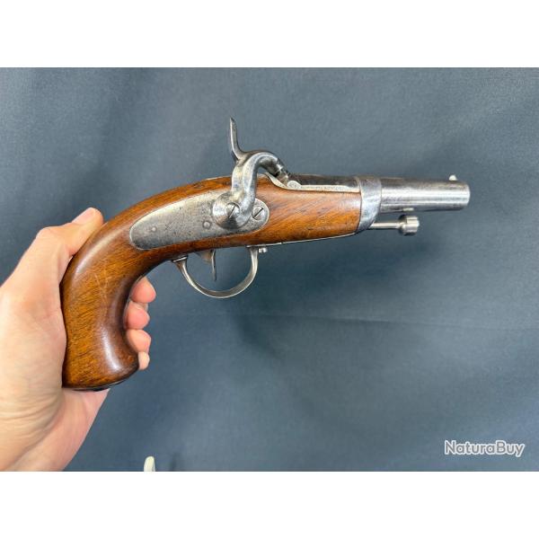 RARE PISTOLET  PERCUSSION D'OFFICIER DE GENDARMERIE MODLE 1836