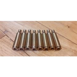Vends 8 etuis 7mm08 tirés une fois, nettoyés, recalibrés