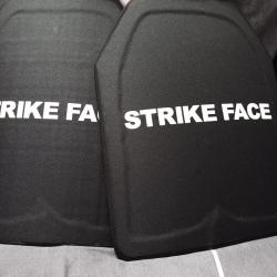 Paire de Plaques Balistique Acier NIJ3A coins coupé et plaques Anti-Trauma Mousse EVA 20mm