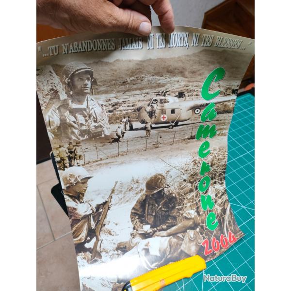 AFFICHE CAMERONE 2004, LÉGION ETRANGERE, 30 X 40 CM