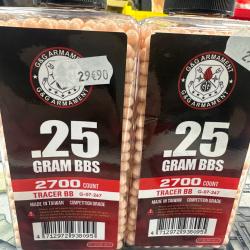 Lot de deux pots de billes traçantes rouge