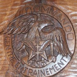 Blason sculpté en bois Commando NANCY 26èm RI