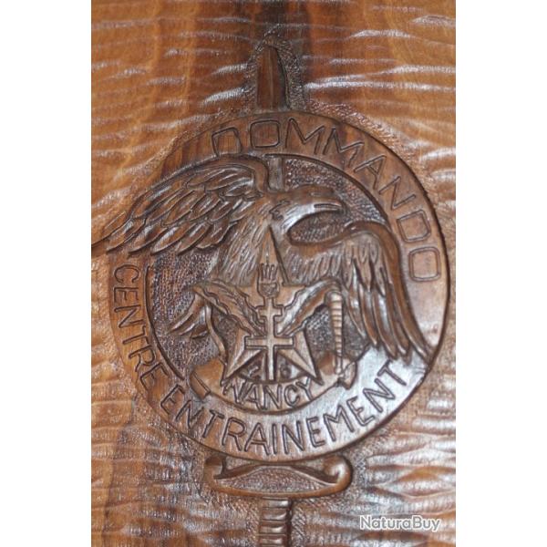 Blason sculpt en bois Commando NANCY 26m RI