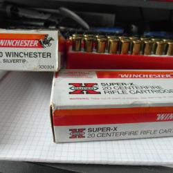 Boite de cartouches WINCHESTER  Cal 30-30 / 170GR SILVERTIP