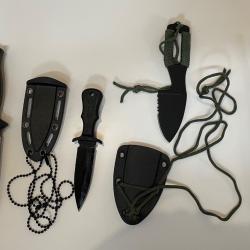 Lots de 4 couteaux atypiques