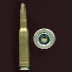 7.5 x 54 MAS - à blanc pour cinéma - étui plastique doré - Cartouche du film "Le jour le plus long"