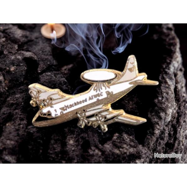 Pins militaire emaille : Lockheed AEW&C EC-121 Warning Star - Avion radar de surveillance aerienne