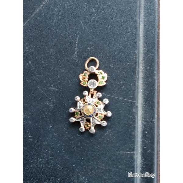 Mdaille legion d'honneur en rduction en or et vermeil.