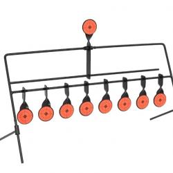 Cible de tir rotative reinitialisation automatique 8 et 1 cibles precision entrainement