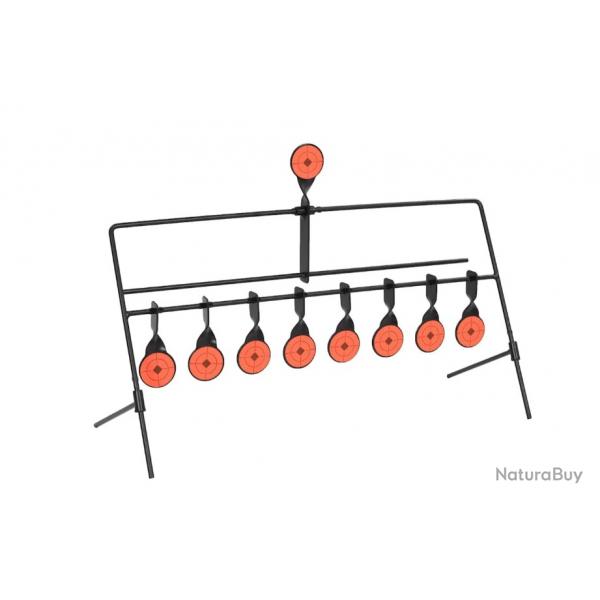 Cible de tir rotative reinitialisation automatique 8 et 1 cibles precision entrainement