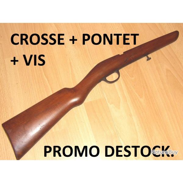 crosse type scolaire bergeron damon flobert etc...9mm ou 22lr - VENDU PAR JEPERCUTE (GE391)