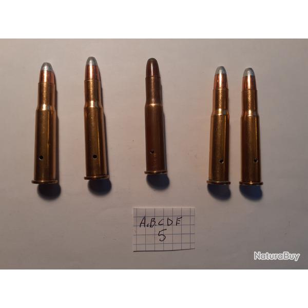 4  cartouches  30-30  WINCHESTER  SUPER SPEED et 1 IMPERIAL 30-30 NEUTRALISEES