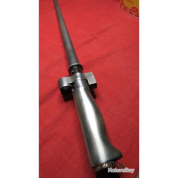 baionnette "rosalie" maillechort sans quillon ww1 premire guerre Lebel fourreau mme matricule