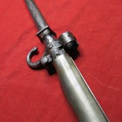 baionnette "rosalie" laiton avec quillon ww1 première guerre Lebel fourreau et baionnette oxydée