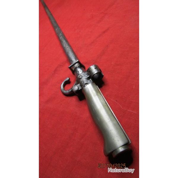 baionnette "rosalie" laiton avec quillon ww1 premire guerre Lebel fourreau et baionnette oxyde