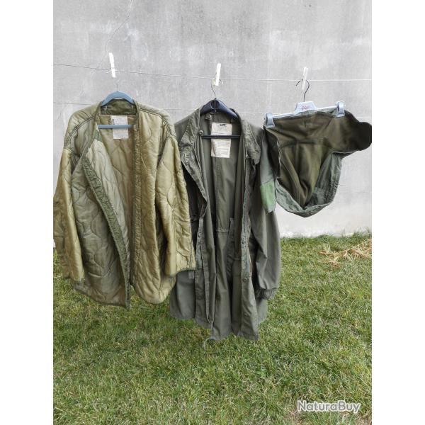 Original Fishtail Parka M-65 l'US.Army complet