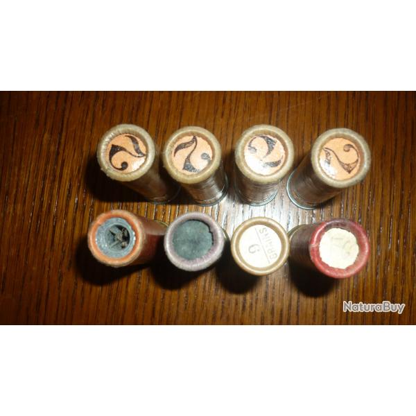 8 cartouches anciennes differents modeles