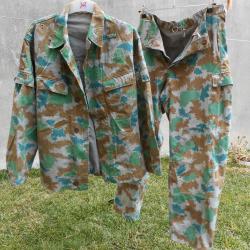 Rare Treillis de combat  M-58 camouflage Blumentarn de l'Allemagne de l'Est