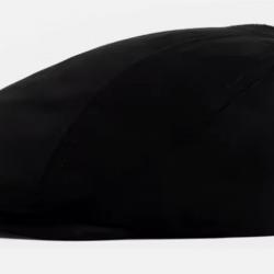 Béret Gatsby en daim unisexe - Casquette vintage automne hiver Noir