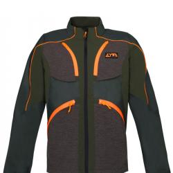 VESTE EN NYLON ÉLASTIQUE - DEFENCE MAN JACKET - ZOTTA FOREST - vert avec des détails orange